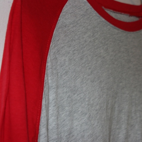 Heather Grey Baseball Tee (Red/ Grey, Blue/Grey) - Picture 4 of 4